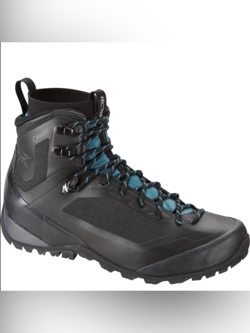Arc'teryx Black and Teal Waterproof Winter Boot